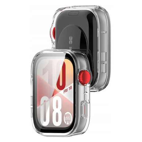 Folie de protectie smartwatch Techsuit Defense360 Pro + Screen Protector compatibil cu Huawei Watch Fit 4, Transparent