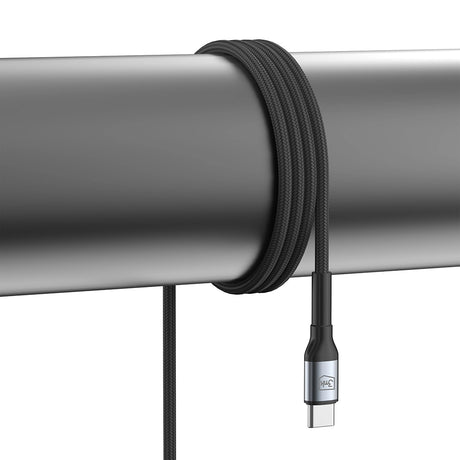 Cablu 3mk Hyper N-Series, Type-C to Type-C, Ultra Fast Charge, 240W, 48V/5A, 2m, Negru