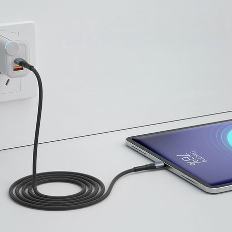 Cablu 3mk Hyper N-Series, Type-C to Type-C, Ultra Fast Charge, 240W, 48V/5A, 2m, Negru