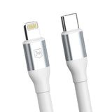 Cablu 3mk Hyper N-Series, Type-C to Lightning, 20W, 9V/2A, 1m, Alb