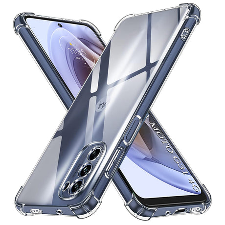 Husa de protectie Techsuit Shockproof Clear Silicone compatibil cu Motorola Moto G31 / Moto G41, Transparent