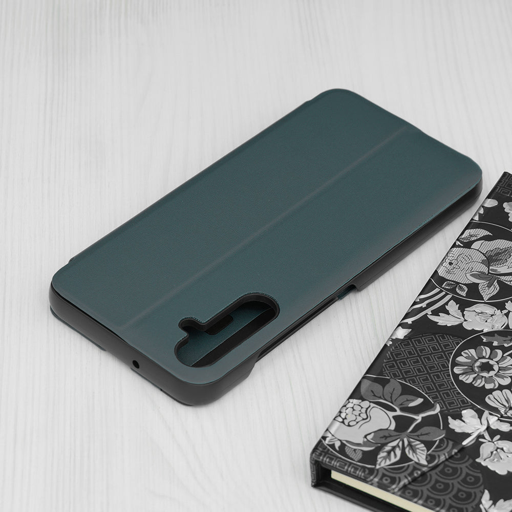 Husa de protectie Techsuit eFold Series compatibil cu Samsung Galaxy S25 FE, Verde Inchis