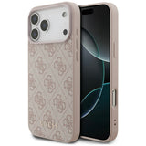 Husa de protectie Guess Hardcase 4G compatibil cu iPhone 17 Pro, Roz