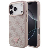 Husa de protectie Guess Hardcase 4G compatibil cu iPhone 17 Pro, Roz