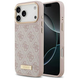 Husa de protectie Guess Hardcase 4G compatibil cu iPhone 17 Pro Max, Roz