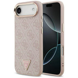 Husa de protectie Guess Hardcase 4G Triangle Logo MagSafe (GUHMP17MP4GTDGMP) compatibil cu iPhone 17 Air, Roz