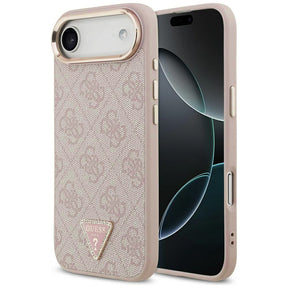 Husa de protectie Guess Hardcase 4G Triangle Logo MagSafe (GUHMP17MP4GTDGMP) compatibil cu iPhone 17 Air, Roz