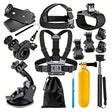 Suport Techsuit Accessory Kit CamQuest 15in1 (SA15), for GoPro Action Camera, Negru