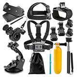 Suport Techsuit Accessory Kit CamQuest 15in1 (SA15), for GoPro Action Camera, Negru