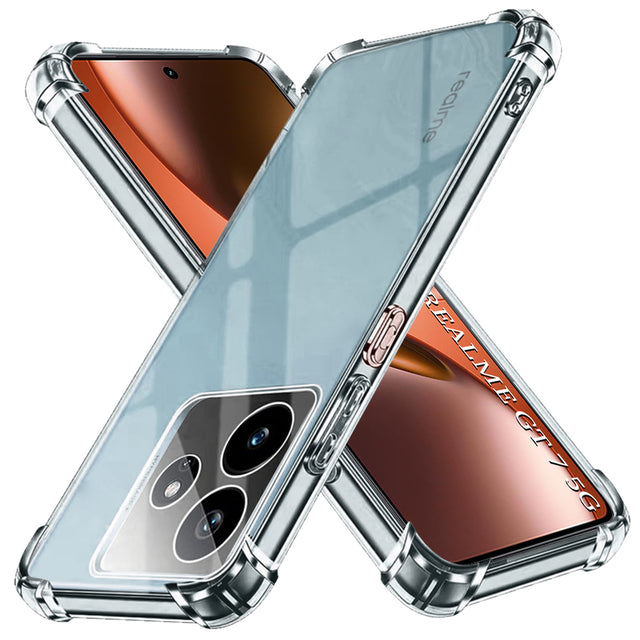 Husa de protectie Techsuit Shockproof Clear Silicone compatibil cu Realme GT 7, Transparent