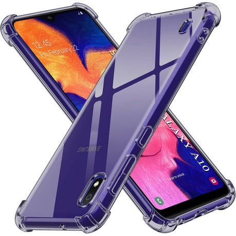 Husa de protectie Techsuit Shockproof Clear Silicone compatibil cu Samsung Galaxy A10, Negru Fumuriu
