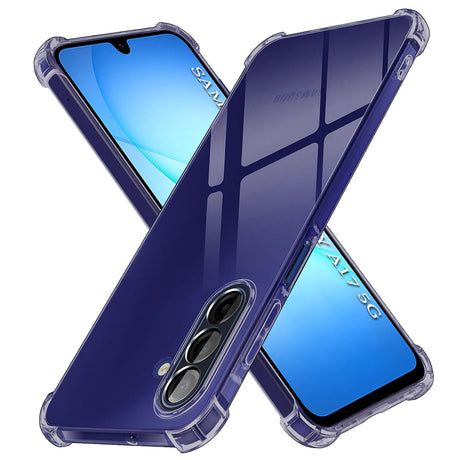 Husa de protectie Techsuit Shockproof Clear Silicone compatibil cu Samsung Galaxy A17 5G / A17 4G, Negru Fumuriu
