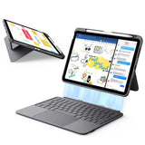 Husa de protectie tableta ESR Flex Keyboard Case compatibil cu iPad 10 (2022) 10.9 / 11 (2025), Gri Inchis