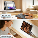 Husa de protectie tableta ESR Flex Keyboard Case compatibil cu iPad Air 4 (2020) / Air 5 (2022) / Air 11 (2024) / Air 11 (2025) / Air 11 (2026), Gri Inchis