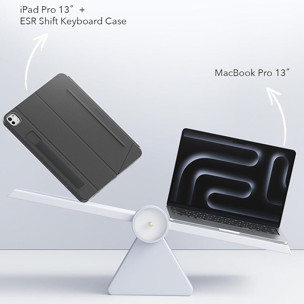 Husa de protectie tableta ESR Shift Keyboard Case compatibil cu iPad Air 4 (2020) / Air 5 (2022) / Air 11 (2024) / Air 11 (2025) / Air 11 (2026), Gri Inchis