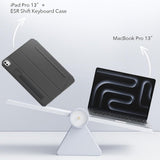 Husa de protectie tableta ESR Shift Keyboard Case compatibil cu iPad Air 4 (2020) / Air 5 (2022) / Air 11 (2024) / Air 11 (2025) / Air 11 (2026), Gri Inchis