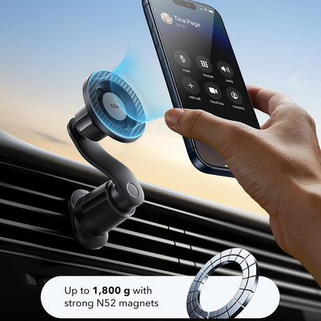 Suport ESR OmniLock (2B52301), for Air Vent, 360°, Magnetic, Shock-absorbing Pad, Pro-level Arm, Negru /Carbon Fiber