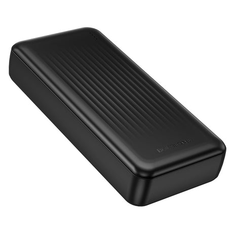 Baterie externa Borofone (BJ78A), 2 x USB, USB-C, Micro-USB, LED Indicator, 20000mAh, Negru