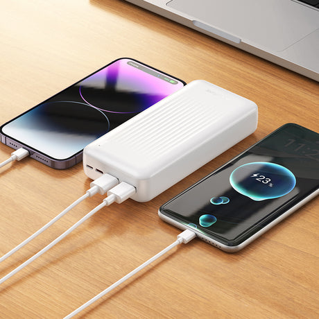 Baterie externa Borofone (BJ78A), 2 x USB, USB-C, Micro-USB, LED Indicator, 20000mAh, Negru