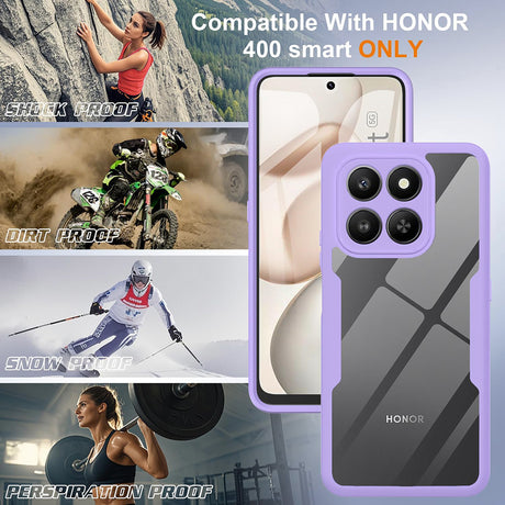 Folie de protectie Techsuit ColorVerse 360 Series + compatibil cu Honor 400 Smart 5G / 400 Smart 4G / X7d 4G, Mov