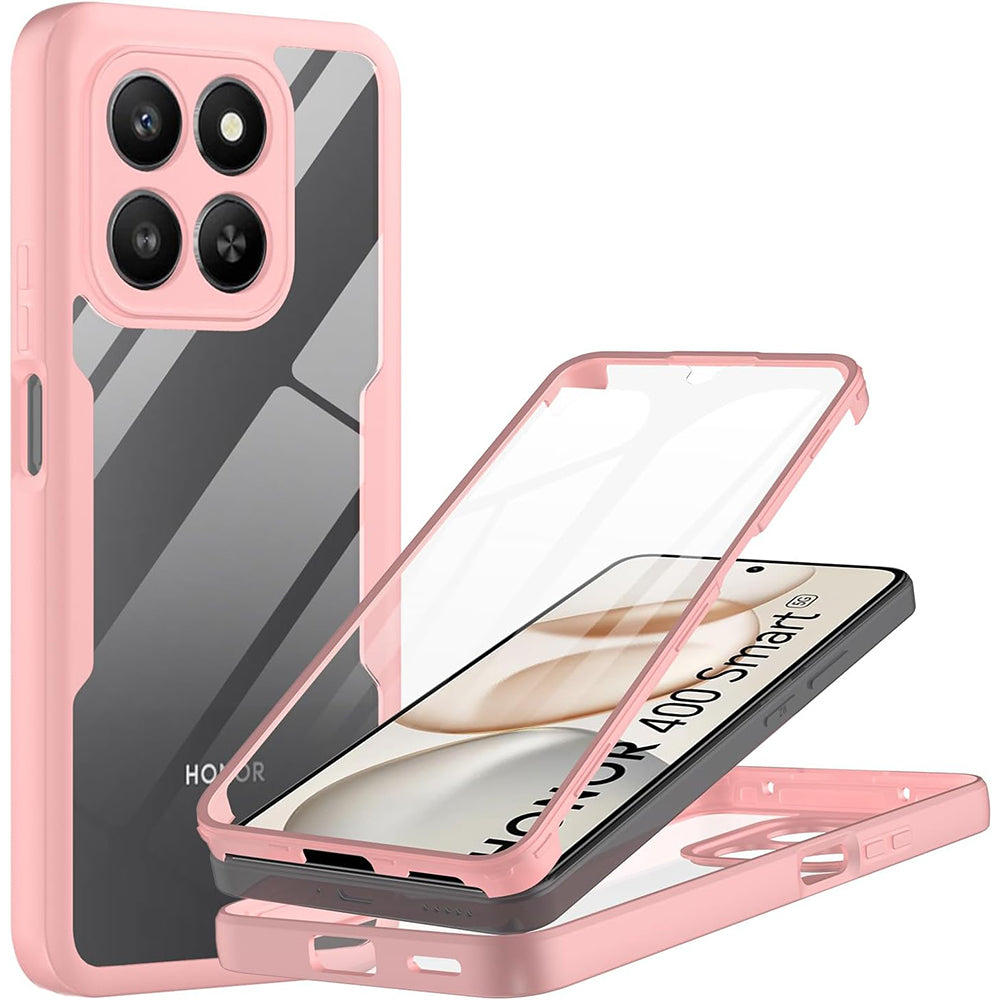 Folie de protectie Techsuit ColorVerse 360 Series + compatibil cu Honor 400 Smart 5G / 400 Smart 4G / X7d 4G, Roz