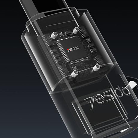 Adaptor Yesido OTG Adapter (GS28), Lightning to Type-C, 60W, Fast Charging, 480Mpb/s, Aluminum Alloy, Plug&Play, Gri