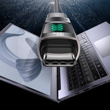 Adaptor Yesido OTG Adapter (GS24), Type-C to Type-C, Power Real-time Display, 100W, 5A, Plug&Play, Gri