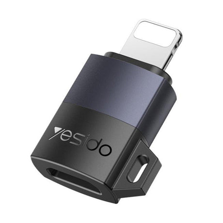 Adaptor Yesido OTG Adapter (GS27), Type-C to Lightning, 480Mpb/s, Aluminum Alloy, 27W, Gri