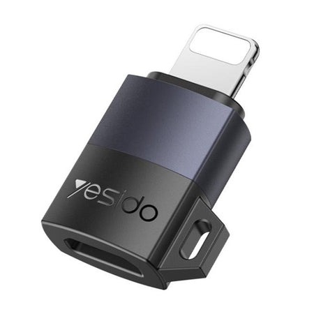 Adaptor Yesido OTG Adapter (GS30), Micro-USB to Lightning, 480Mpb/s, Aluminum Alloy, 12W, Gri