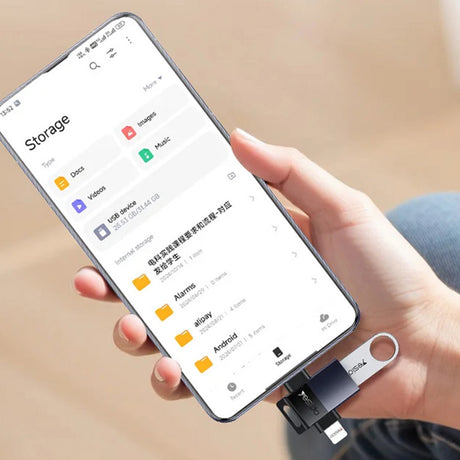 Adaptor Yesido OTG Adapter (GS35), USB 3.0 to Lightning, Type-C, Aluminum Alloy, Mini Design, Gri