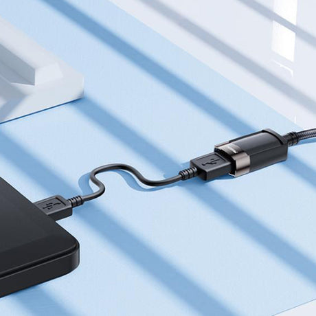 Adaptor Yesido Extension Adapter (GS26), USB 2.0, with 1.5m Cable, Braided, High-Speed Transmission, Gri