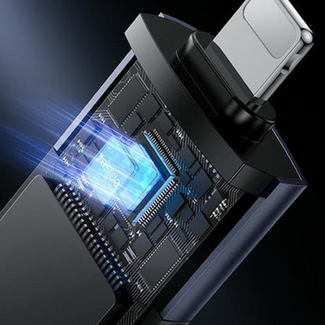 Adaptor Yesido Adapter (GS38), Lightning to TF Card, for iPhone, iPad, 480Mbps, 4K, LED indicator, Gri