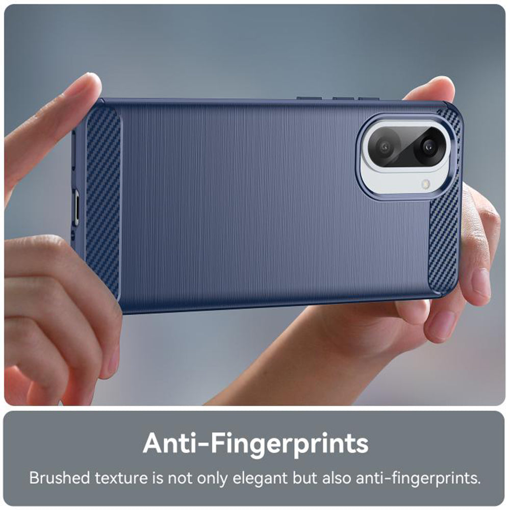 Husa de protectie Techsuit Carbon Silicone compatibil cu OnePlus Nord CE5, Albastru