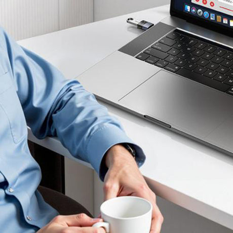 Adaptor Yesido OTG Adapter (GS31), Type-C to USB, QC18W, Aluminum Alloy, Plug&Play, Gri