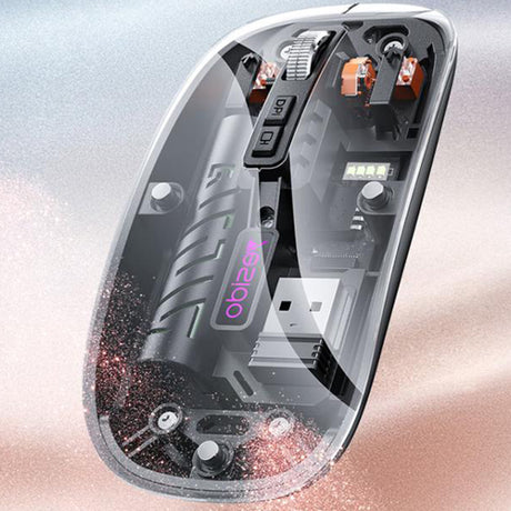 Tastatura/Mouse Yesido Wireless Mouse (KB29), Type-C, BT+ 2.4G Connection, 800/1200/1600DPI, 400mAh, Negru