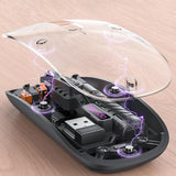 Tastatura/Mouse Yesido Wireless Mouse (KB29), Type-C, BT+ 2.4G Connection, 800/1200/1600DPI, 400mAh, Alb