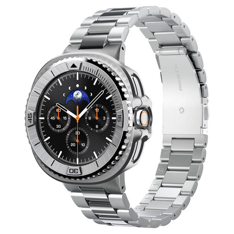 Accesoriu smartwatch Spigen Bezel Tune Pro Pilot (ACS10017) compatibil cu for Samsung Galaxy Watch8 Classic, Stainless Steel, Argintiu