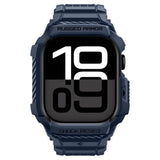 Accesoriu smartwatch Spigen Rugged Armor Pro V2 (ACS10495) compatibil cu Apple Watch 10 42mm / Watch 11 42mm, Bleumarin