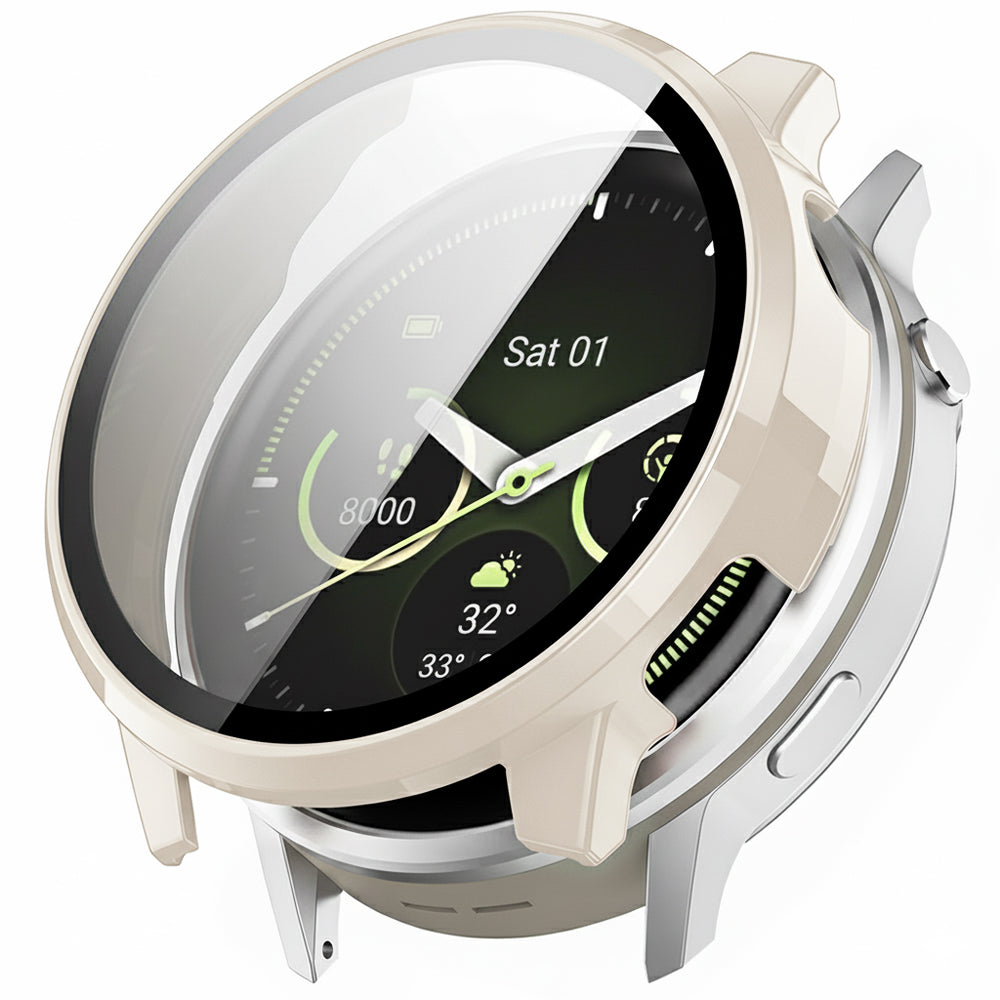 Folie de protectie smartwatch Techsuit Defense360 Pro + Screen Protector compatibil cu Garmin Venu 4 41mm, Bej