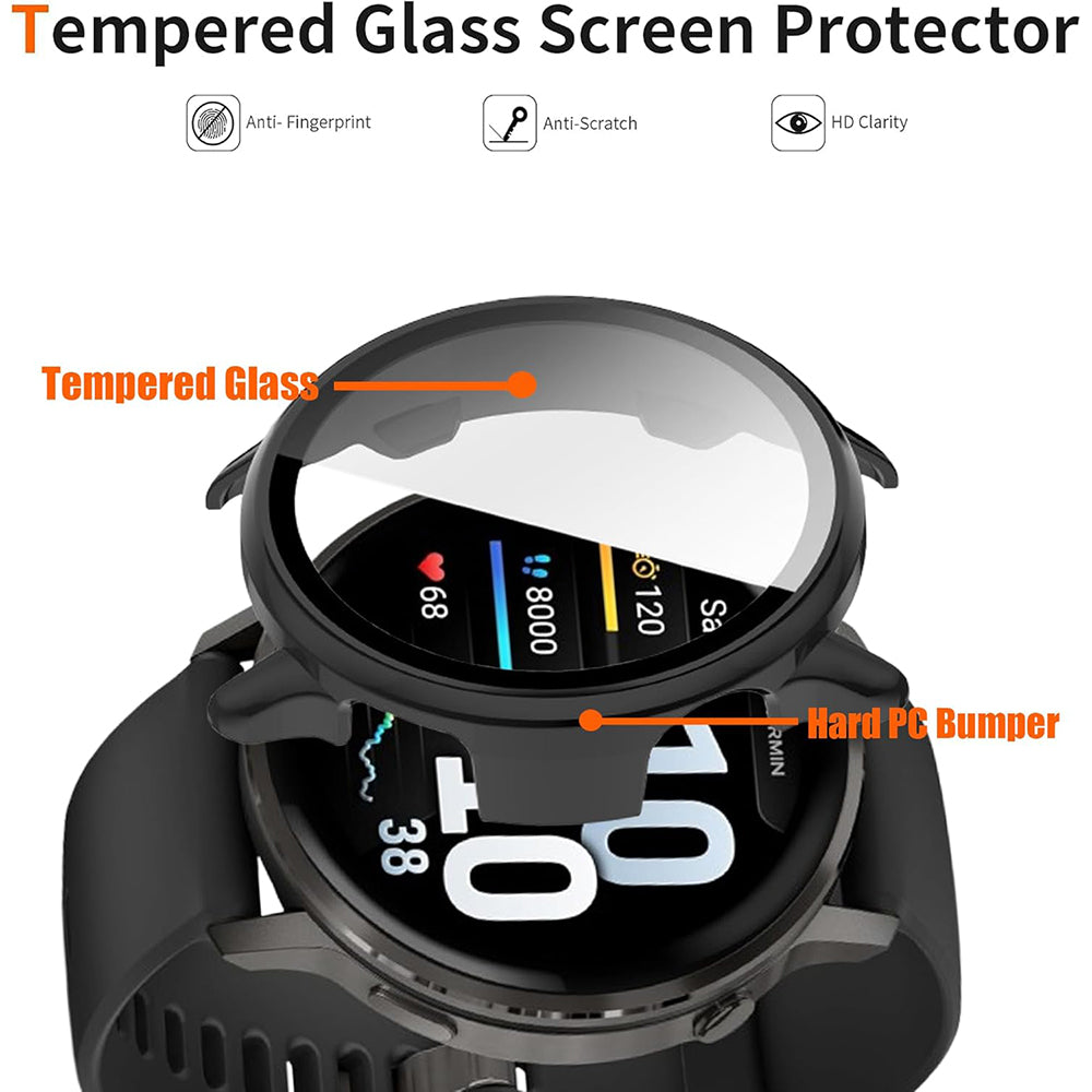 Folie de protectie smartwatch Techsuit Defense360 Pro + Screen Protector compatibil cu Garmin Venu 4 41mm, Deep Teal