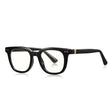 Techsuit Anti-Blue Light Glasses Reflex PC (2229), for Men, Round, TR90&Metal Frame, AC Lens, Negru
