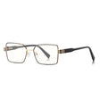 Techsuit Anti-Blue Light Glasses Reflex PC (3160), for Women, Rectangle, Metal Frame, AC Lens, Negru