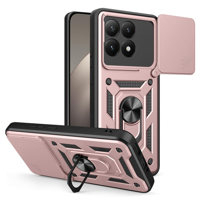 Husa de protectie Techsuit CamShield Series compatibil cu Xiaomi 15T, Roz Auriu