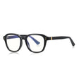 Techsuit Anti-Blue Light Glasses Reflex PC (2227), for Men, Round, TR90&Metal Frame, AC Lens, Negru