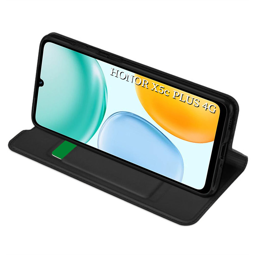 Husa de protectie Techsuit Magskin Book compatibil cu Honor X5c Plus, Negru