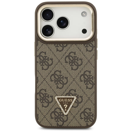 Husa de protectie Guess compatibil cu iPhone 17 Pro Max, Maro