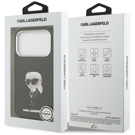 Husa de protectie Karl Lagerfeld IML Aquarelle MagSafe (KLHMP17LHMKIAQOK) compatibil cu iPhone 17 Pro, Karl Ikonik