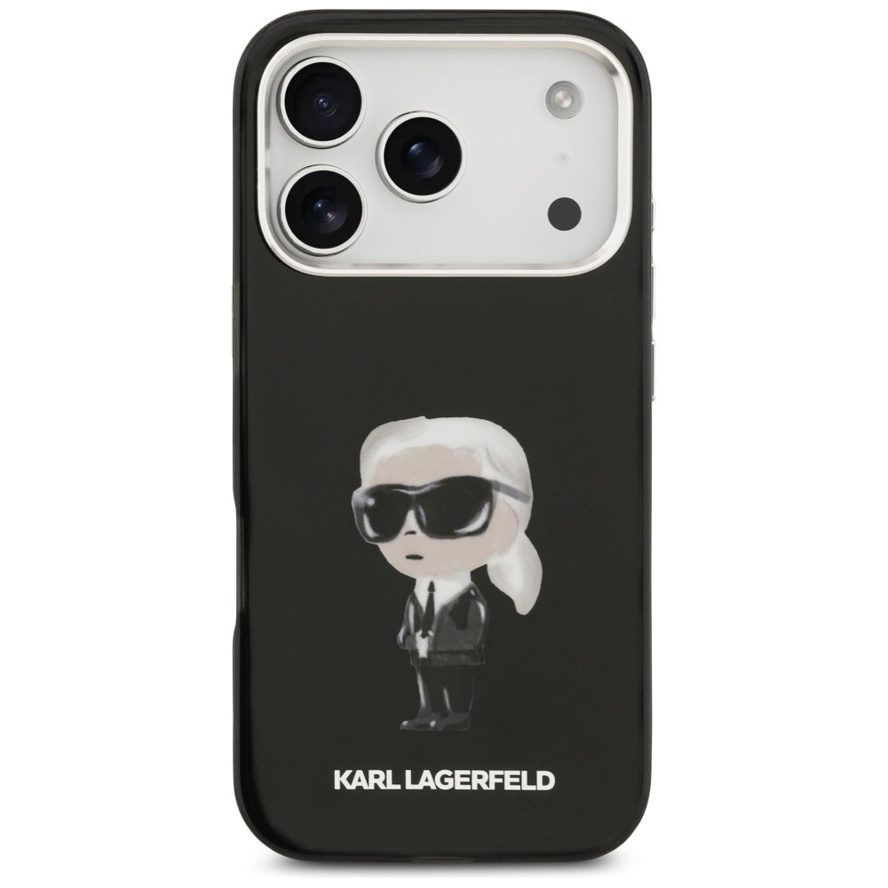 Husa de protectie Karl Lagerfeld IML Aquarelle MagSafe (KLHMP17LHMKIAQOK) compatibil cu iPhone 17 Pro, Karl Ikonik