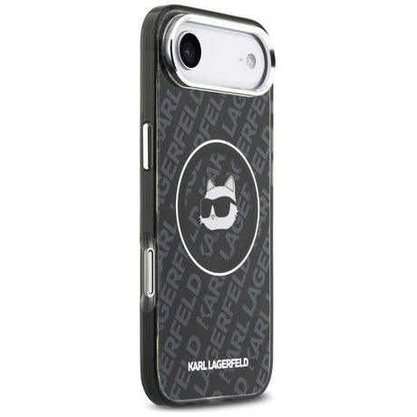 Husa de protectie Karl Lagerfeld IML Choupette Head Logo MagSafe (KLHMP17MHMKBCHOK) compatibil cu iPhone 17 Air, Negru