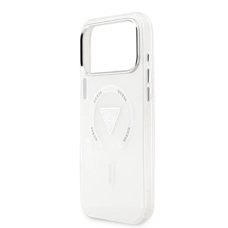 Husa de protectie Guess IML Gradient Triangle Logo MagSafe (GUHMP17XHGTMLCGT) compatibil cu iPhone 17 Pro Max, Transparent